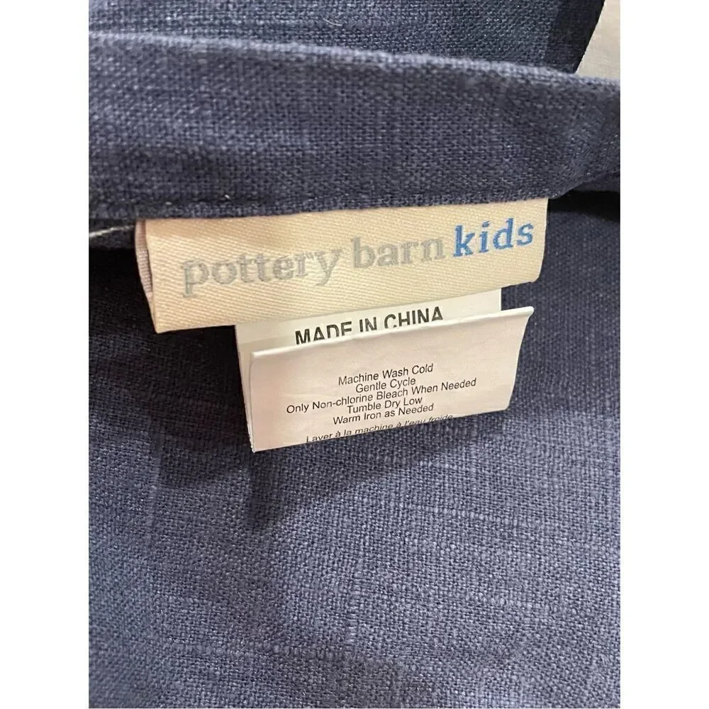 NWT Pottery Barn Baby Decorative Pillow Sham 16” x 16” Denim Chambray